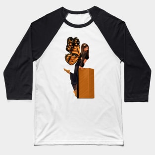 butterfly girl Baseball T-Shirt